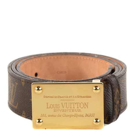 inventeur louis vuitton belt cheap|Louis Vuitton inventeur belt buckle.